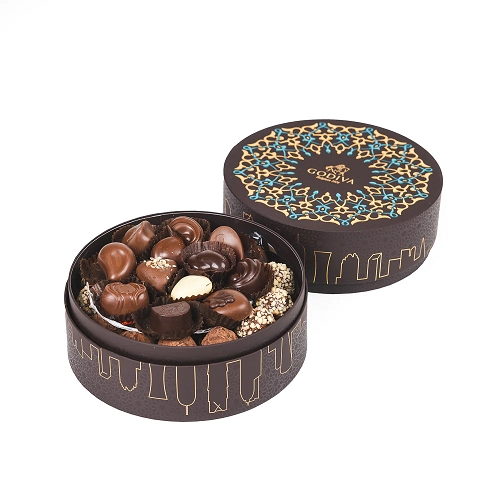 DOHA SKYLINE ROUND BOX CHOCOLATE
